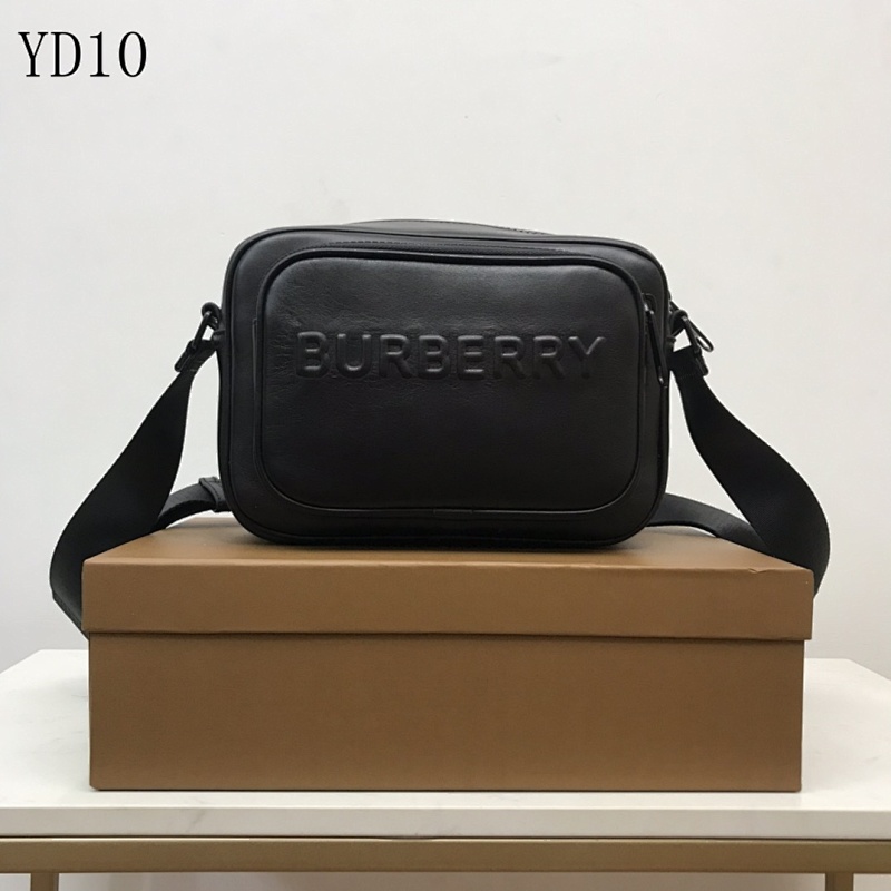 Burberyy YD1055 Embossed Logo Leather Crossbody Camera Bag