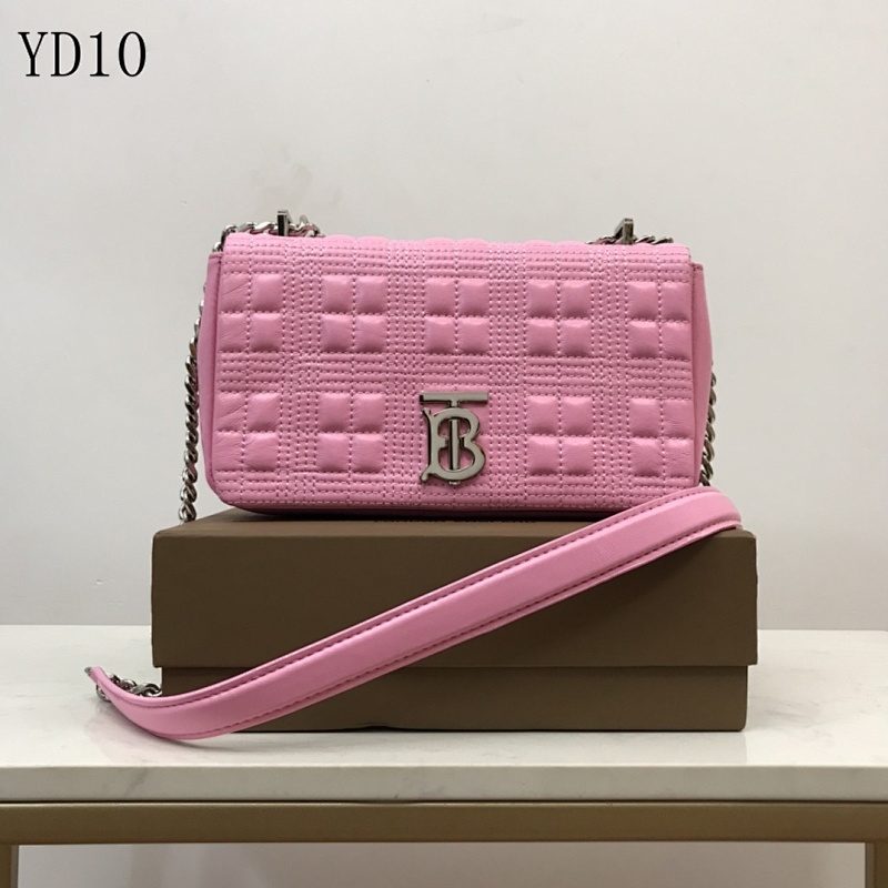 Burberyy YD10 Quilted Pink Crossbody Bag