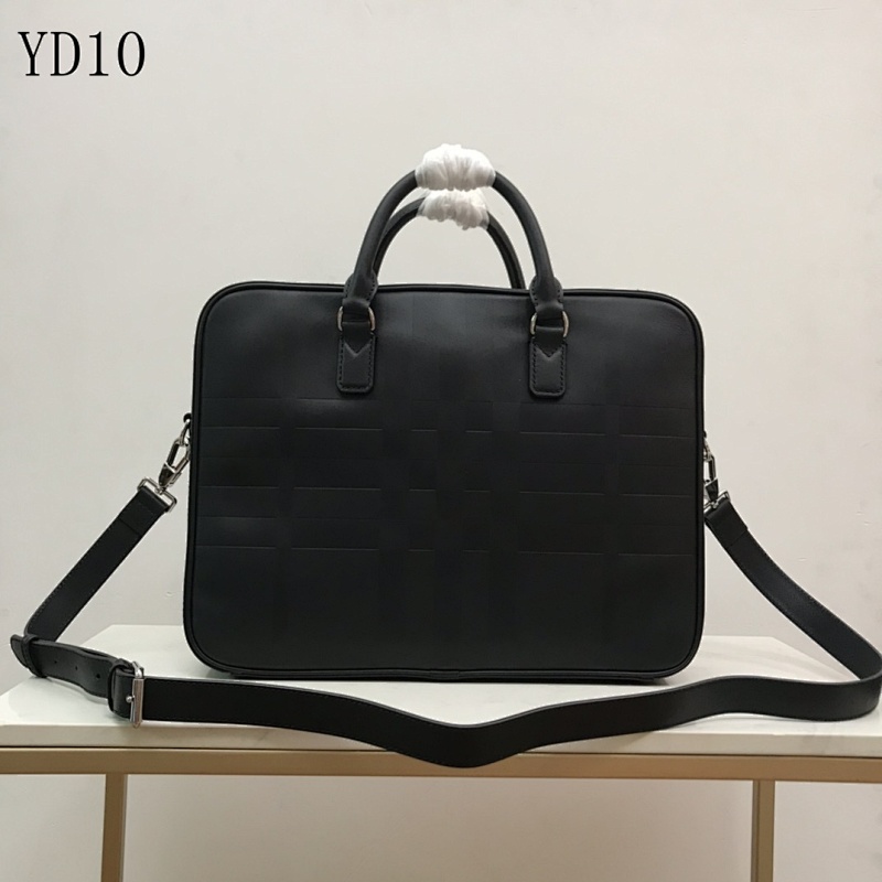 Burberyy YD1070 Elegant Briefcase with Check Pattern