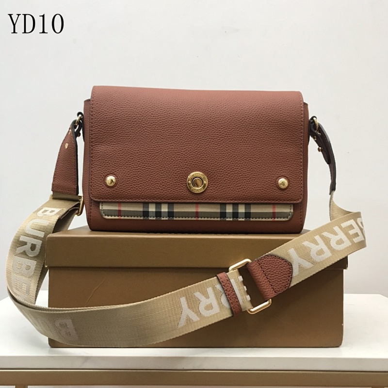 Burberyy YD10 Crossbody Bag with Check Detail