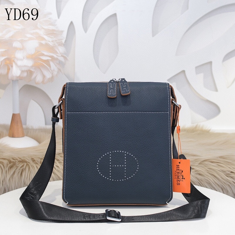 Hermez YD69 Crossbody Bag with Hand-Stitched Detail