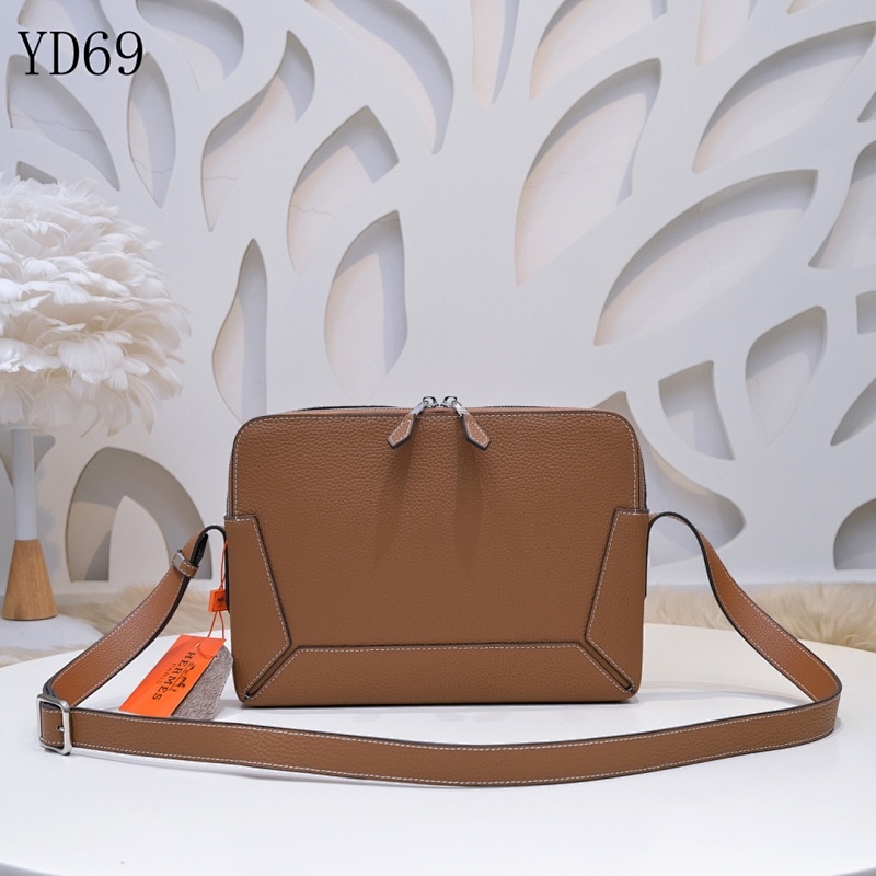 Hermez YD6950 Togo Leather Crossbody Bag