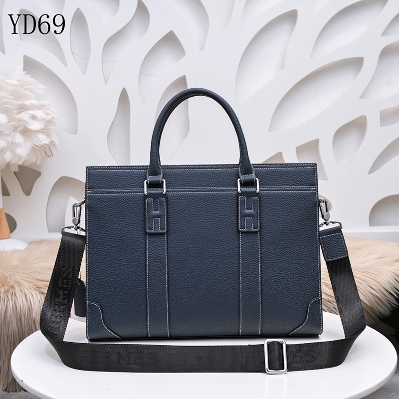 Hermez YD6958 Handcrafted Stitched Leather Duffle Bag