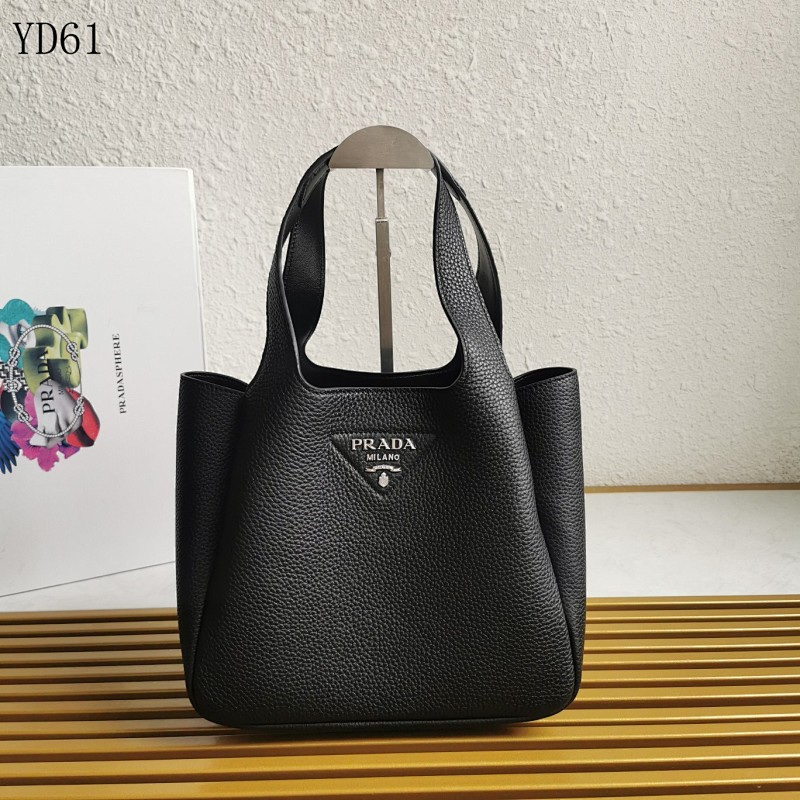PRADA YD6180 Black Tote Bag