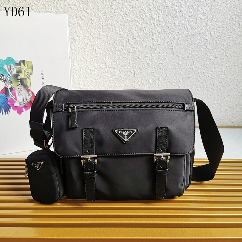 Pr4da YD6156 Re-Nylon Messenger Bag
