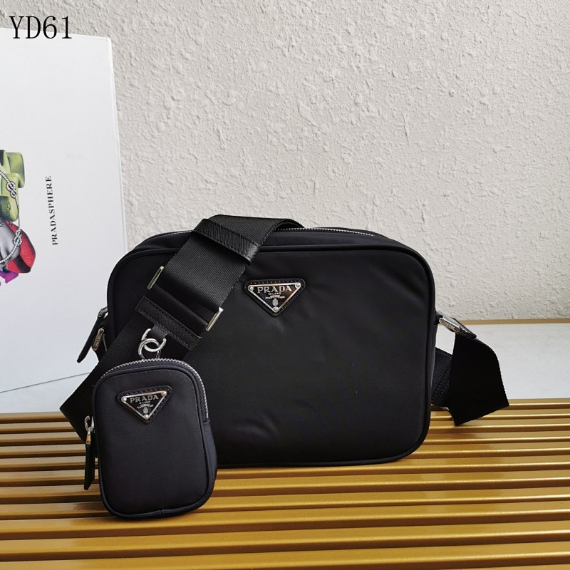 Pr4da x Adidas YD61 Crossbody Bag Re-Nylon and Saffiano Leather