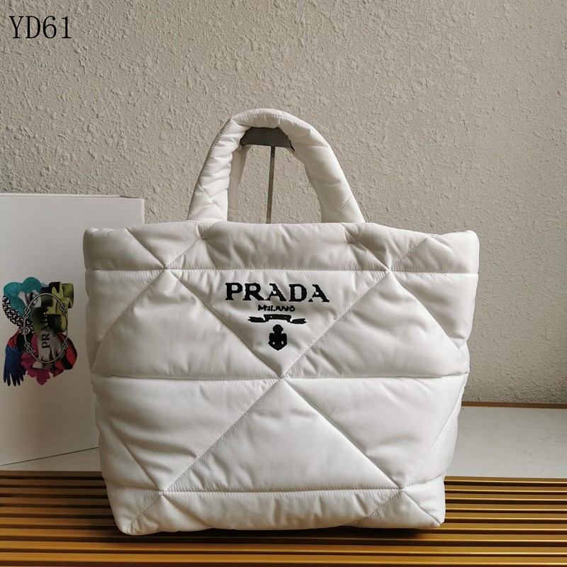 Pr4da YD6155 Quilted Tote Bag