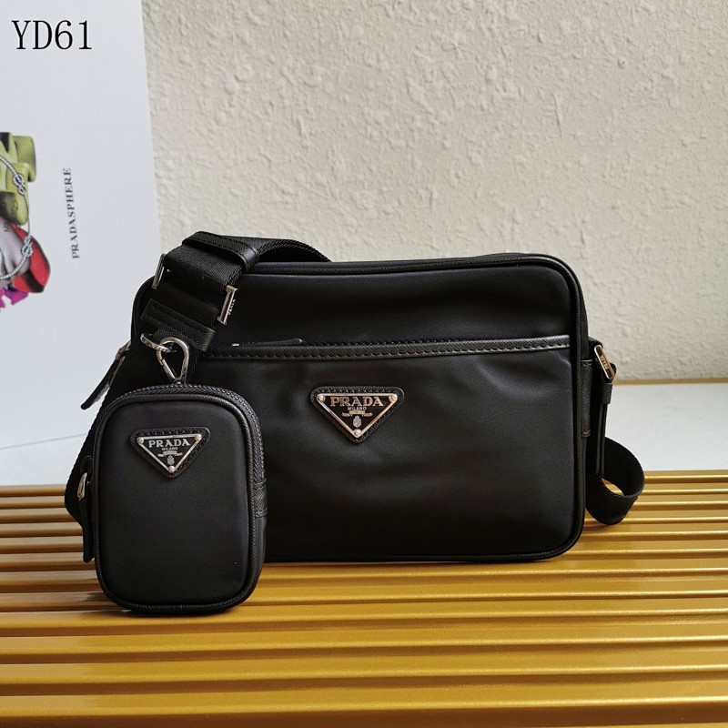 Pr4da YD6149 Classic Saffiano Leather Crossbody Bag