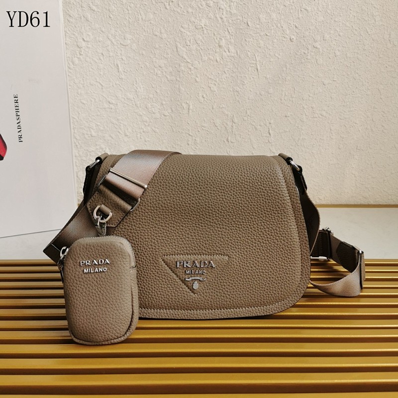 Pr4da 1BD293 Crossbody Bag with Detachable Pouch