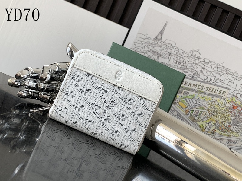 Goyarrd YD7032 White Monogram Short Wallet