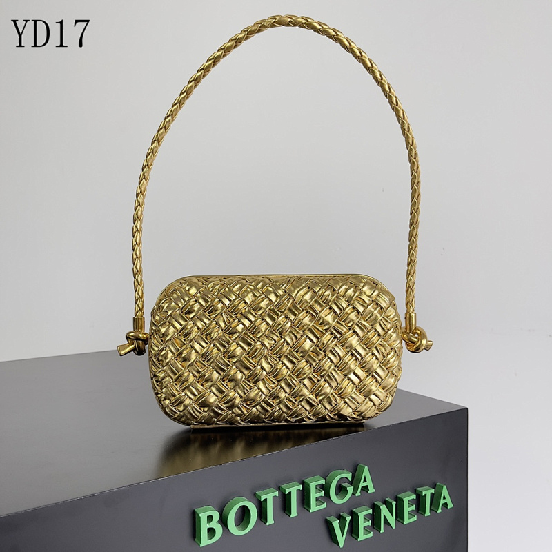 BotegaaVeneta YD17 Woven Gold Mini Bag