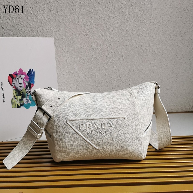 cover-133883786 PRADA YD6179 2VH165 White Leather Shoulder Bag