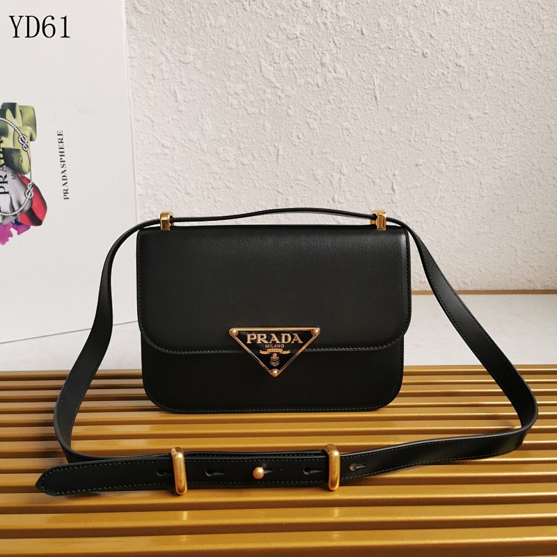 Pr4da YD6165 Designer Leather Shoulder Bag