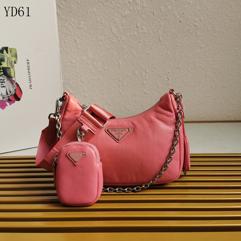 Pr4da YD6167 1BH204 Saffiano Leather Three-in-One Crossbody Bag