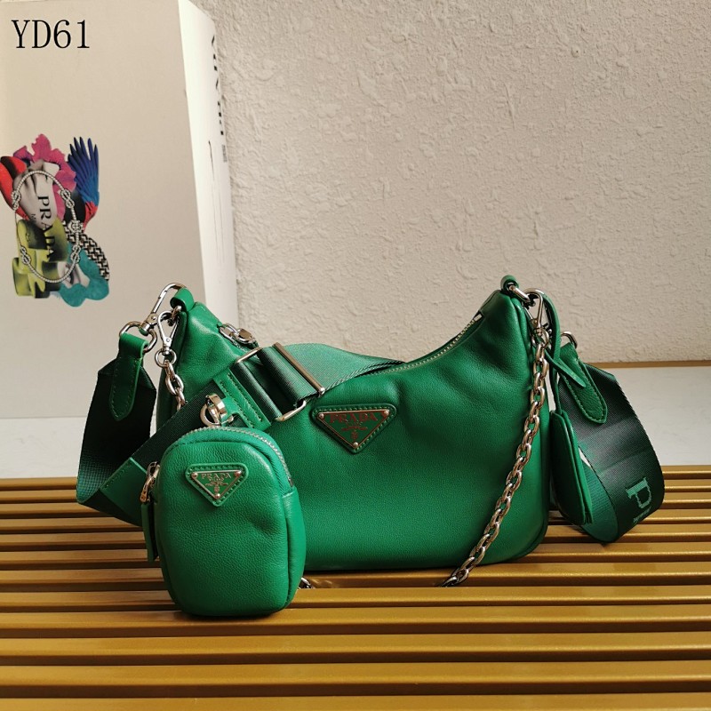 Pr4da YD61 Re-Edition Small Leather Shoulder Bag