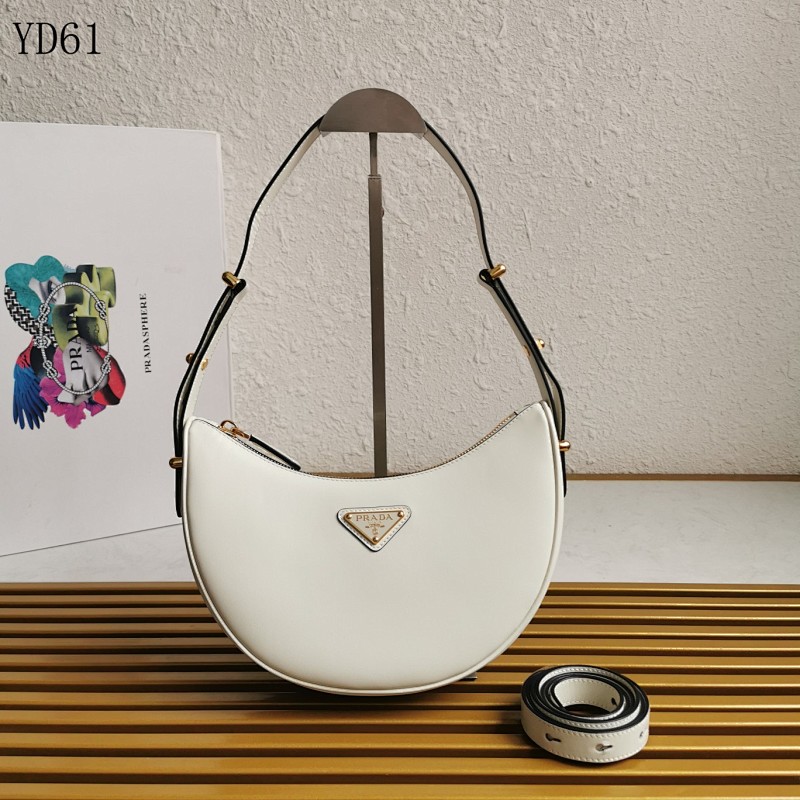 Pr4da YD6171 1BC194 Leather Shoulder Bag