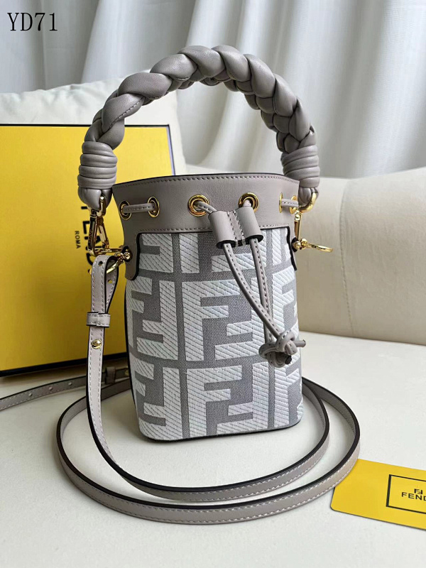 F3ndii YD71 Braided Handle Bucket Bag