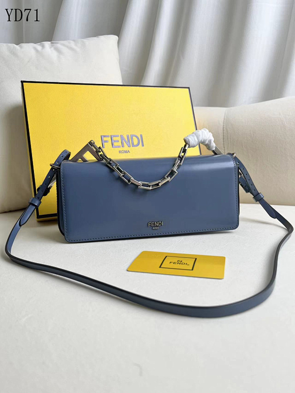 FENDI YD7168 First Sight Clutch Bag with Chain Strap