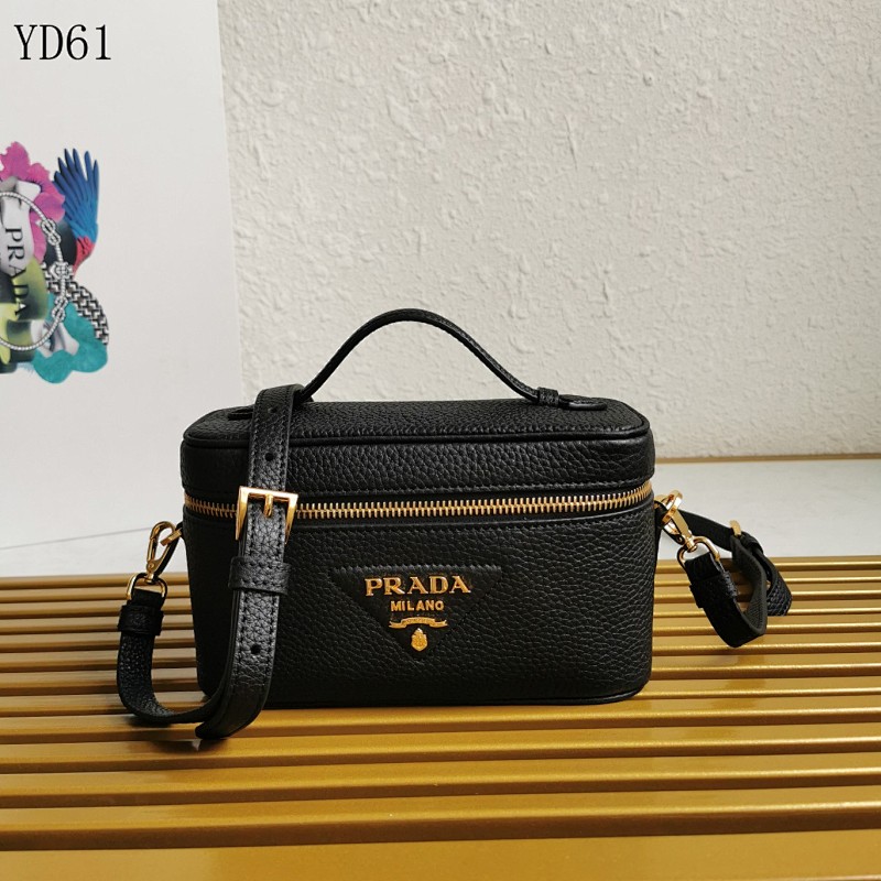 Pr4da YD6167 Mini Calfskin Leather Crossbody Bag