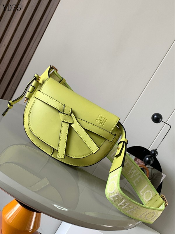 L03wee YD7563 Mini Saddle Bag with Letter Wide Strap