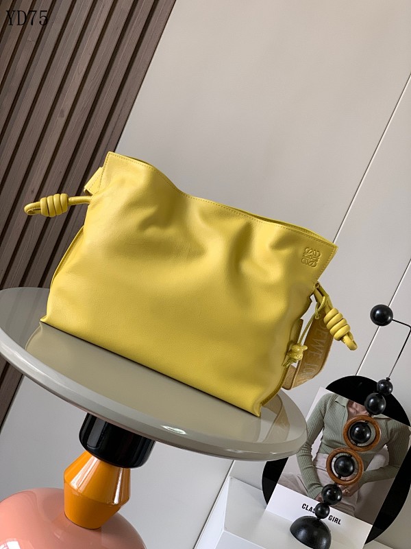 L03wee YD7585 Yellow Leather Crossbody Bag