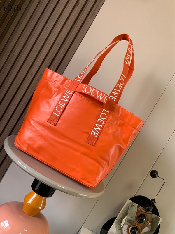 L03wee Fold Shopper Tote Bag 9014 Orange