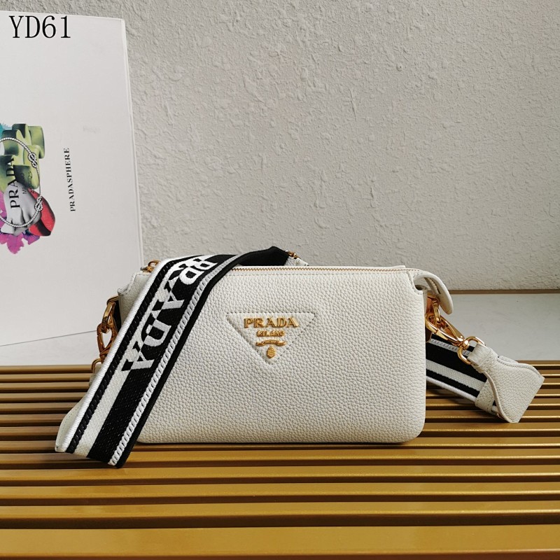 Pr4da YD6183 1BH194 Crossbody Bag with Logo Strap