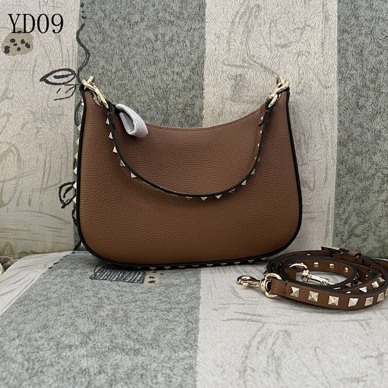 Valentiino YD0965 Rockstud Hobo Bag