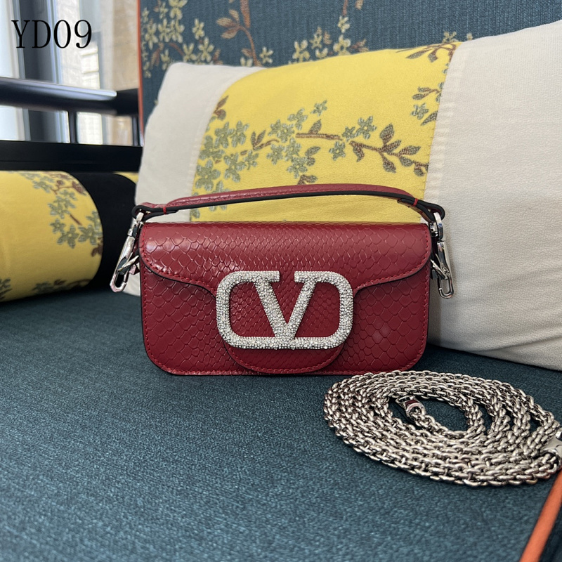 Valentiino YD0968 Mini Snake-Embossed Crossbody Bag