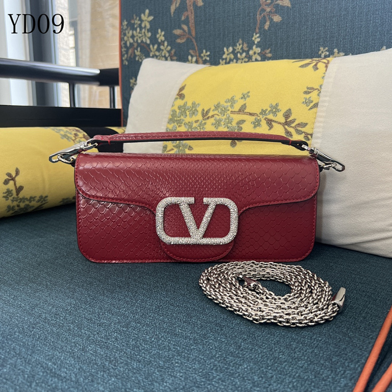 Valentiino YD0973 Large Snake-Print Crossbody Bag