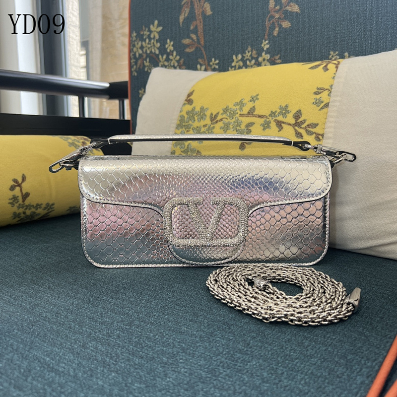 Valentiino YD0973 Large Snake Print Crossbody Bag