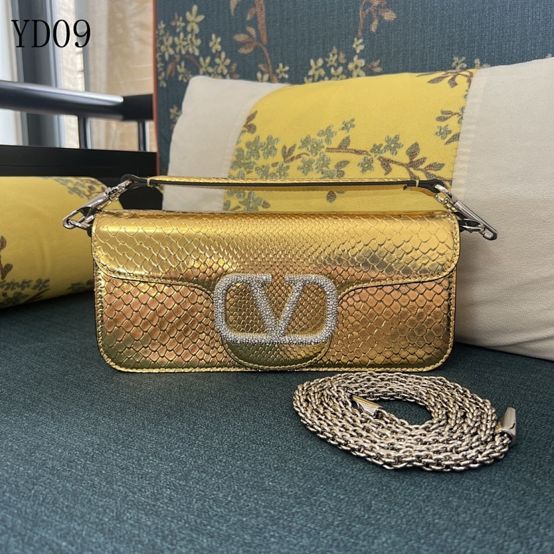 Valentiino YD0973 Large Snake-Embossed Crossbody Bag