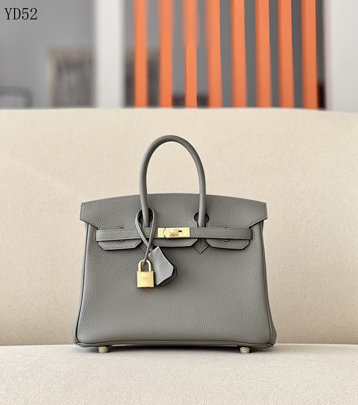 Hermez YD52 BK25 Togo Leather Handbag