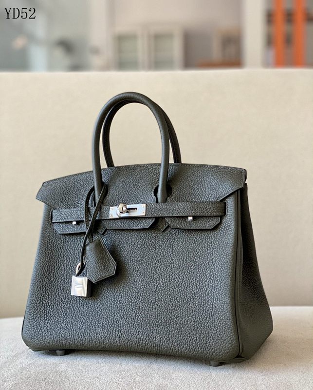Hermès Birkin YD52 Gray Green Silver Hardware