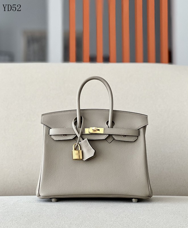cover-142332656 Hermès YD52 Birkin 25 Gray Togo Leather Gold Hardware