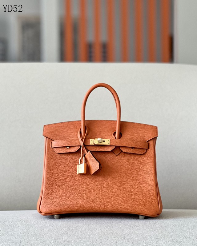 cover-142332676 Hermès YD52 Birkin 25 Orange with Gold Hardware