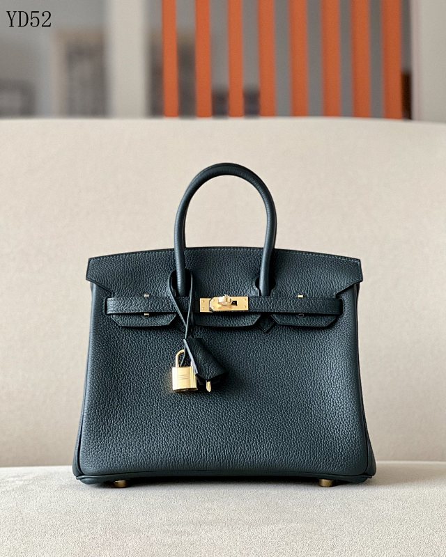 Hermez YD52 Togo Leather Kelly Bag