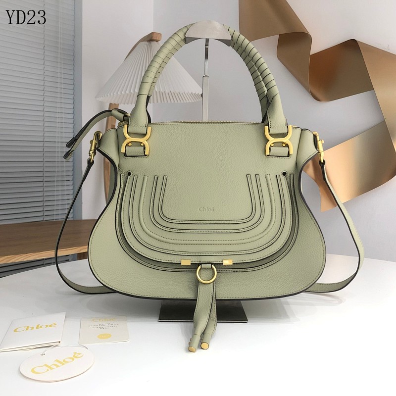 Chl0e Marcie YD23 Large Sage Green Handbag