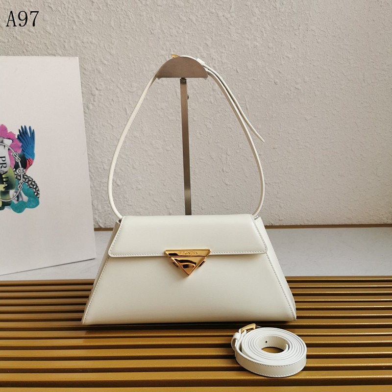 cover-149897993 PRADA A97 White Leather Shoulder Bag