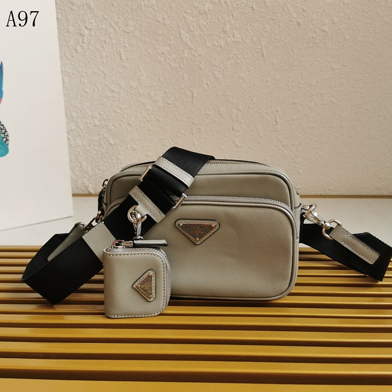 Pr4da 2VH170 Saffiano Leather Shoulder Bag