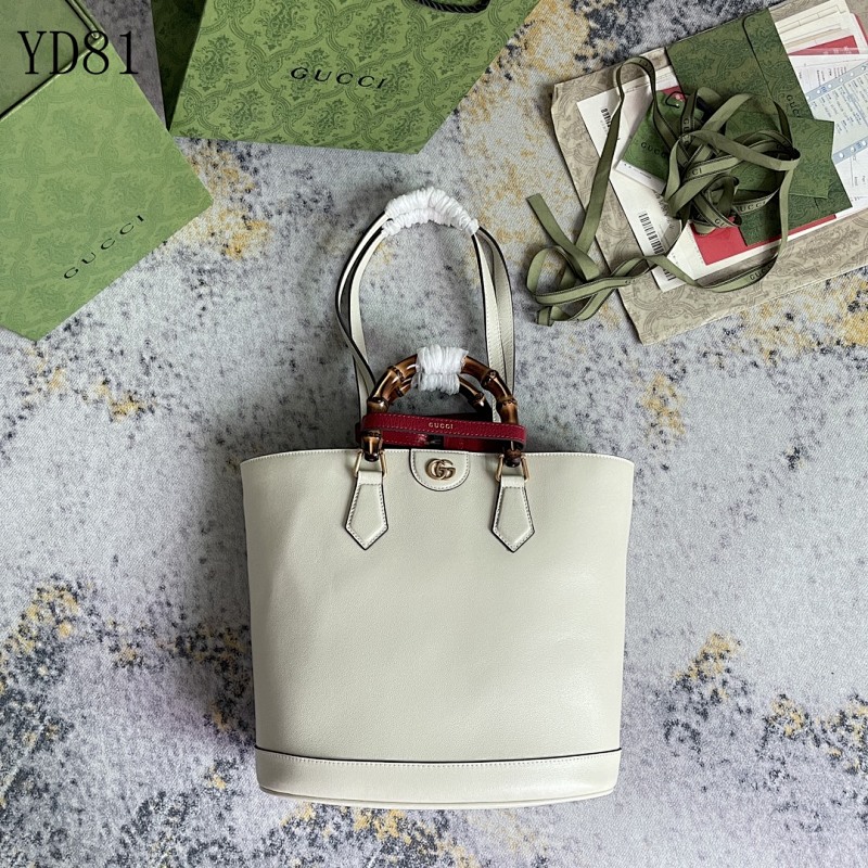Gucc1 YD8175 Bamboo Handle Tote Bag