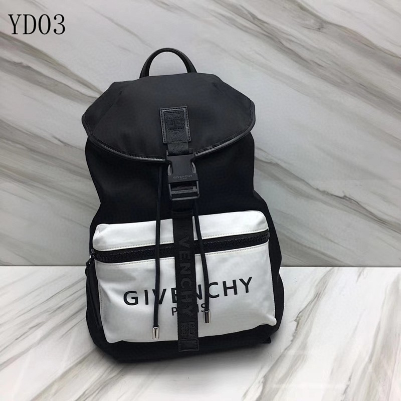 Givnchee YD03 Backpack – Black and White Logo Design