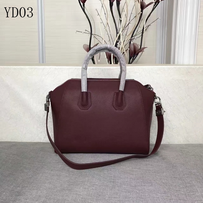 Given.chy YD03 Mini Tote Bag in Burgundy Leather