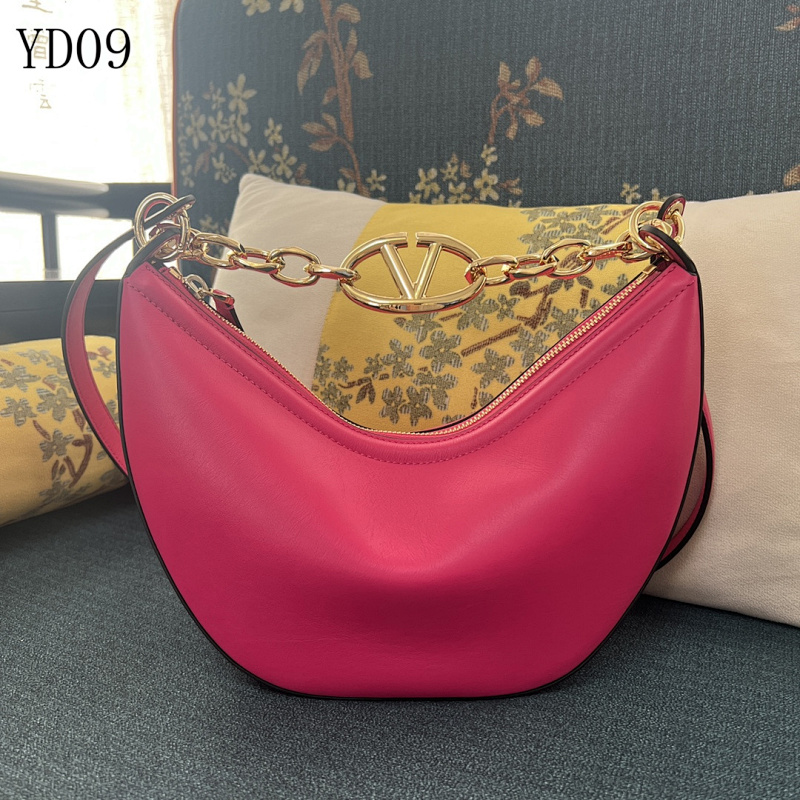 Valentiino YD09 Pink Leather Shoulder Bag