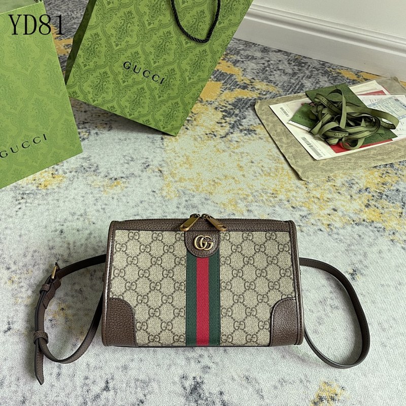 Gucc1 YD8147 GG Supreme Web Crossbody Bag