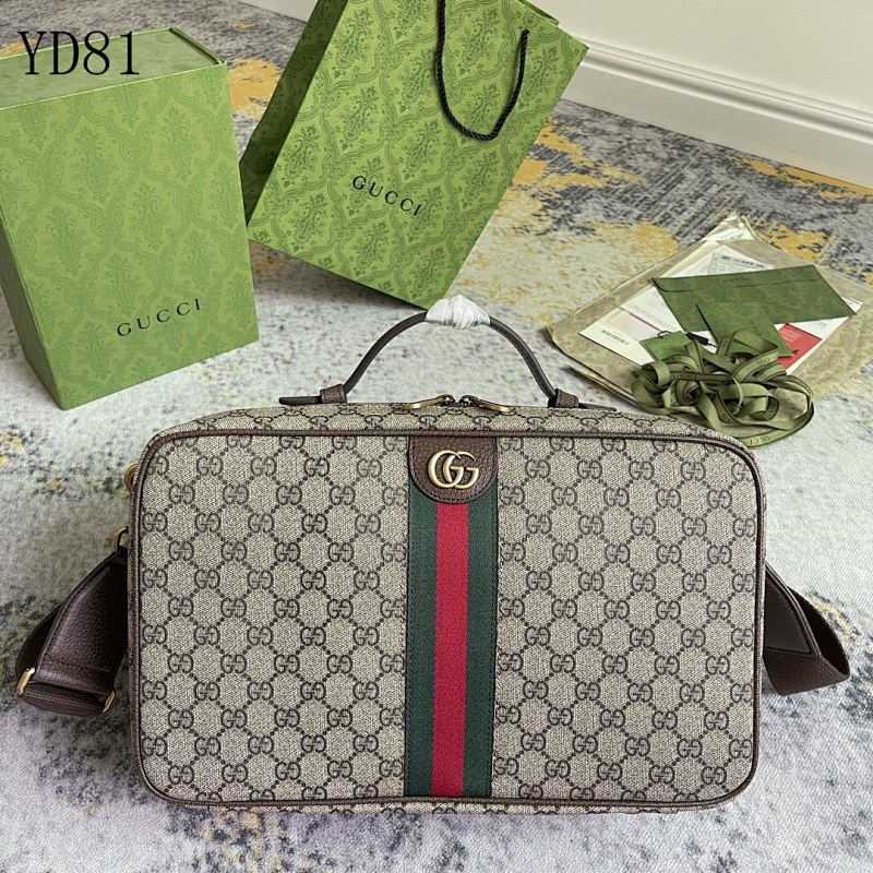 Gucc1 YD8160 GG Supreme Web Stripe Duffle Bag
