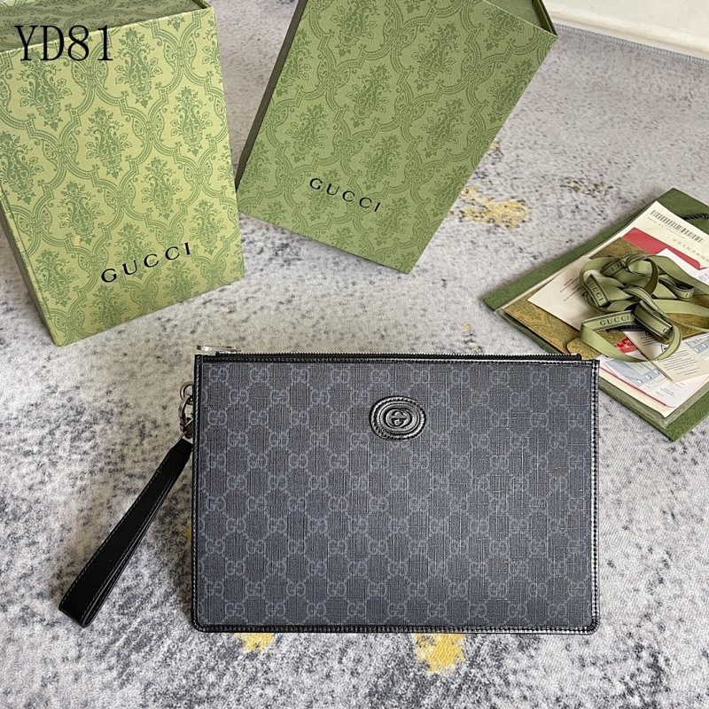 Gucc1 YD8130 GG Supreme Clutch Pouch