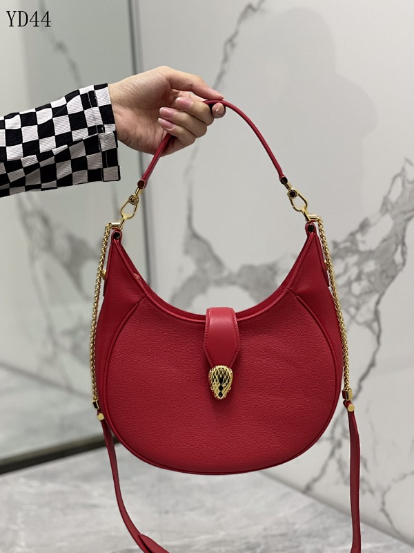 Bvl8ariii YD4493 Red Leather Shoulder Bag