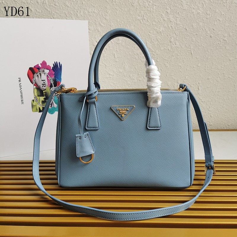 Pr4da YD61078 Saffiano Leather Top Handle Bag