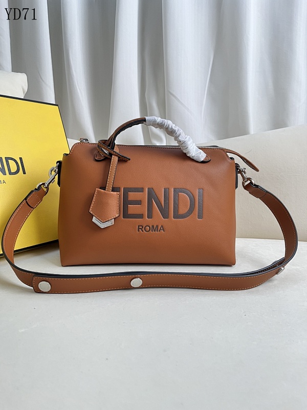 F3ndii YD71072 Medium Leather Top-Handle Bag